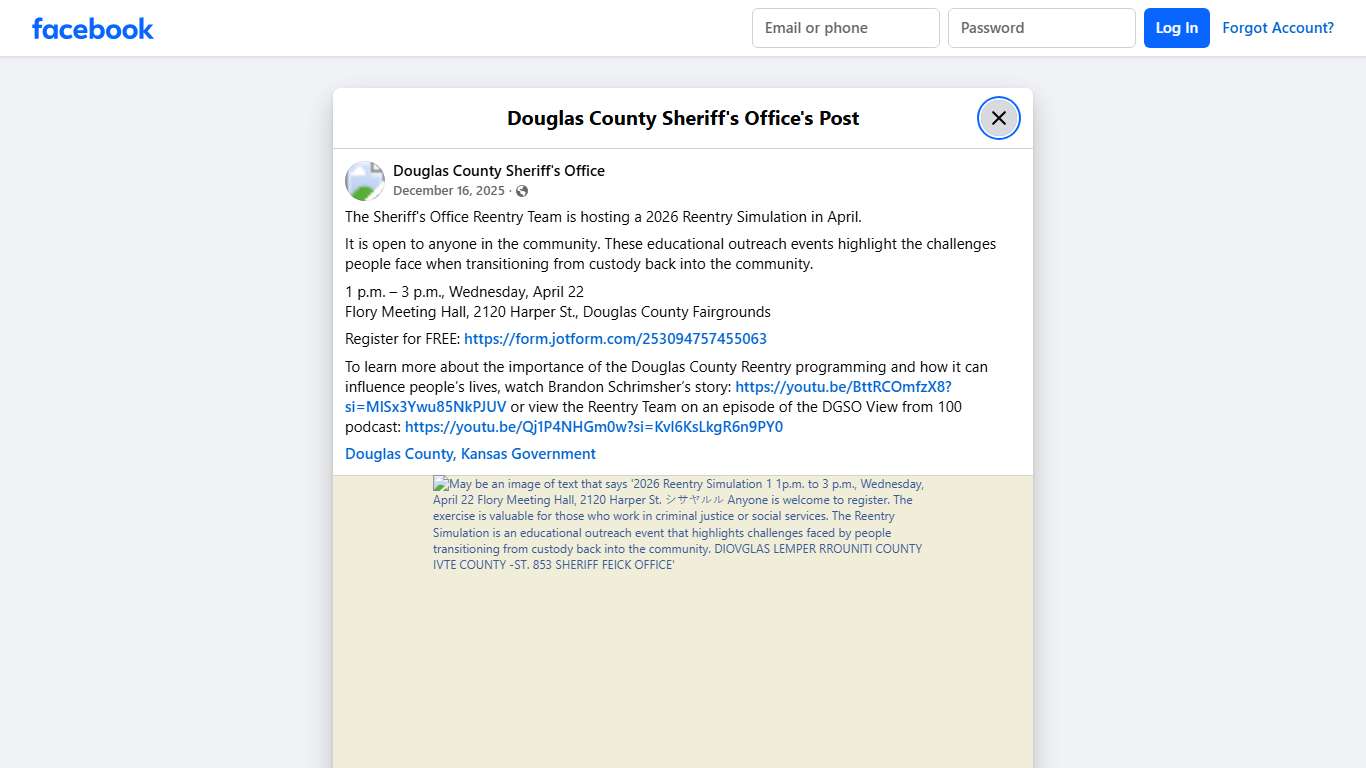 The Sheriff's Office... - Douglas County Sheriff's Office Facebook